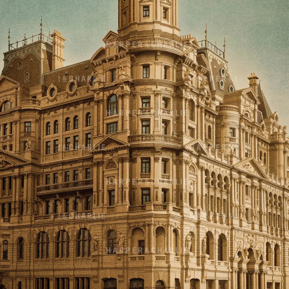 Federal Hotel Melbourne Art Print Close Up View by Harper and Charlie