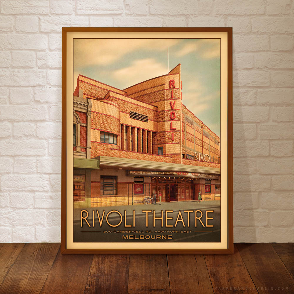 Rivoli Theatre Framed Print by Harper and Charlie