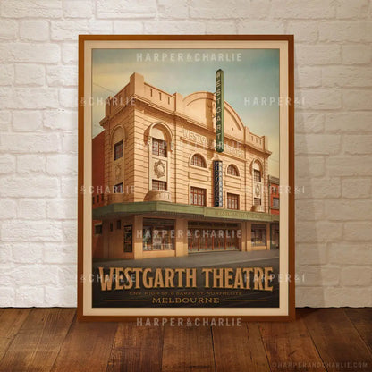 Westgarth Theatre Northcote Framed Colour Print by Harper and Charlie